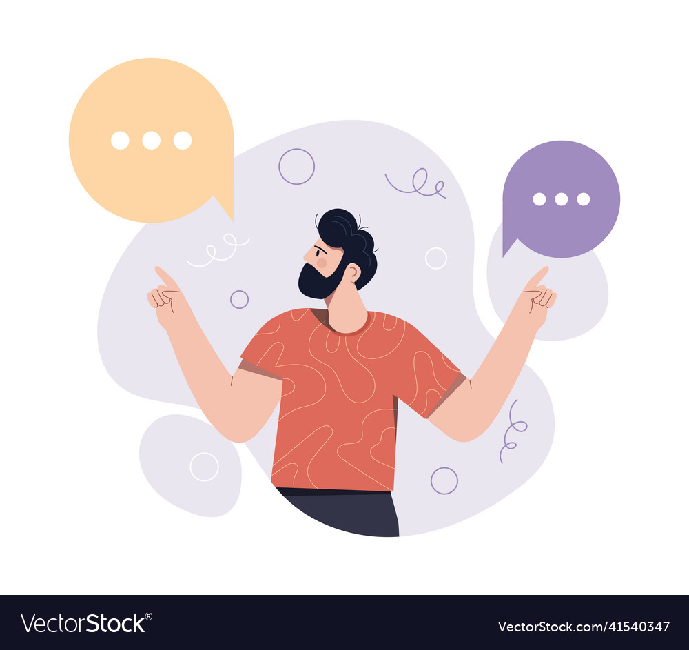 Concept of dilemma Royalty Free Vector Image - VectorStock