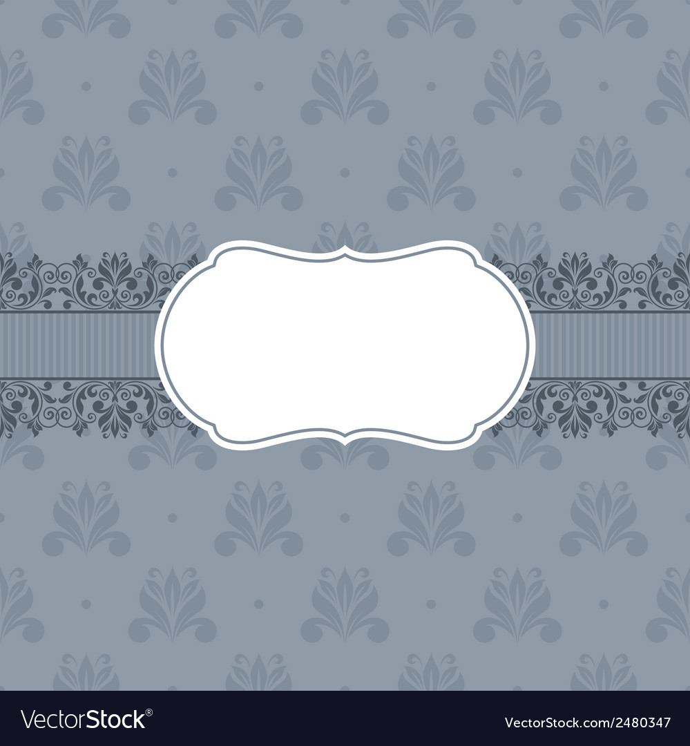 Floral greeting card Royalty Free Vector Image