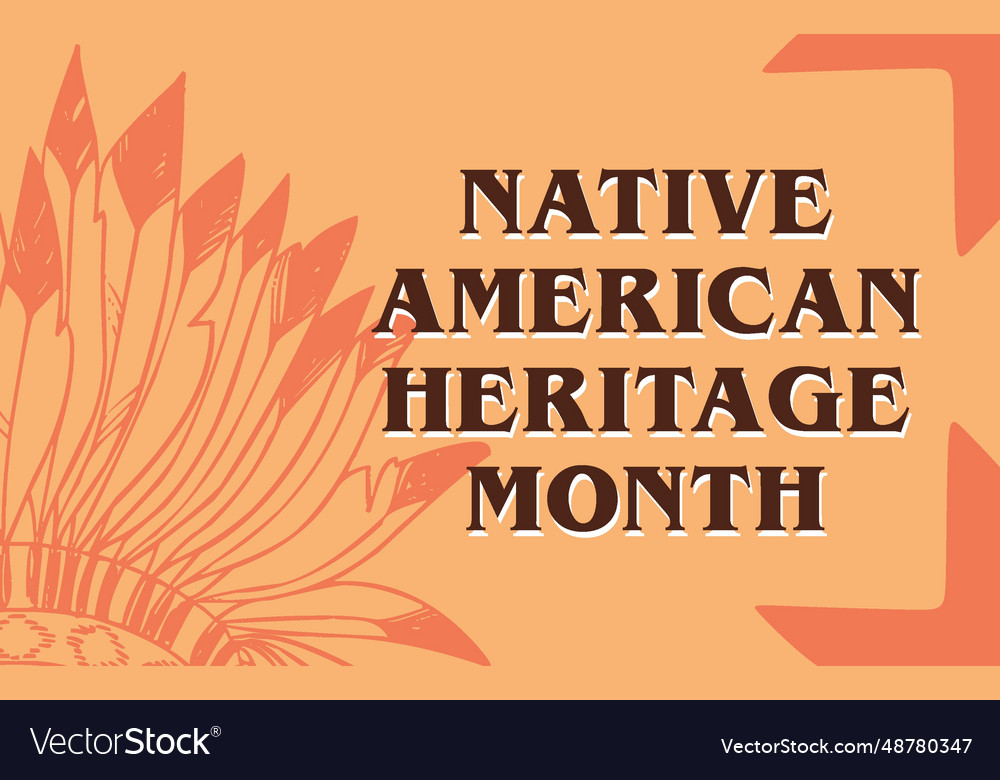 Native american heritage month united states Vector Image