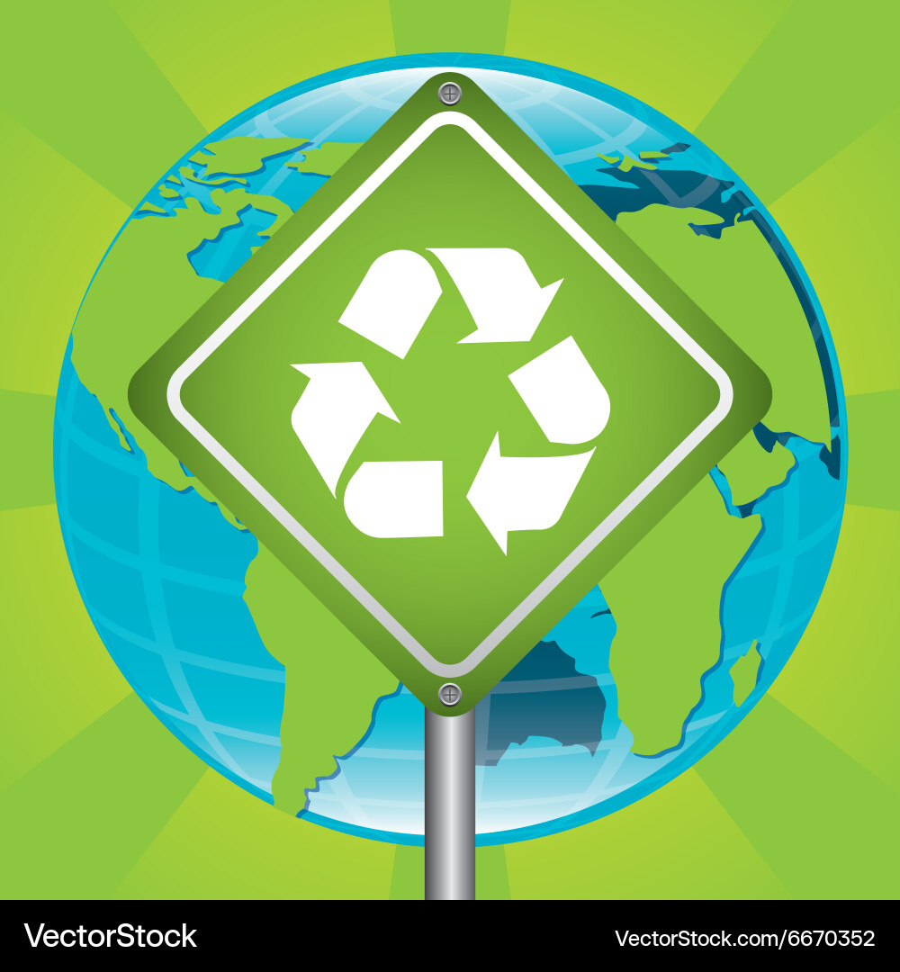 Save planet design Royalty Free Vector Image - VectorStock