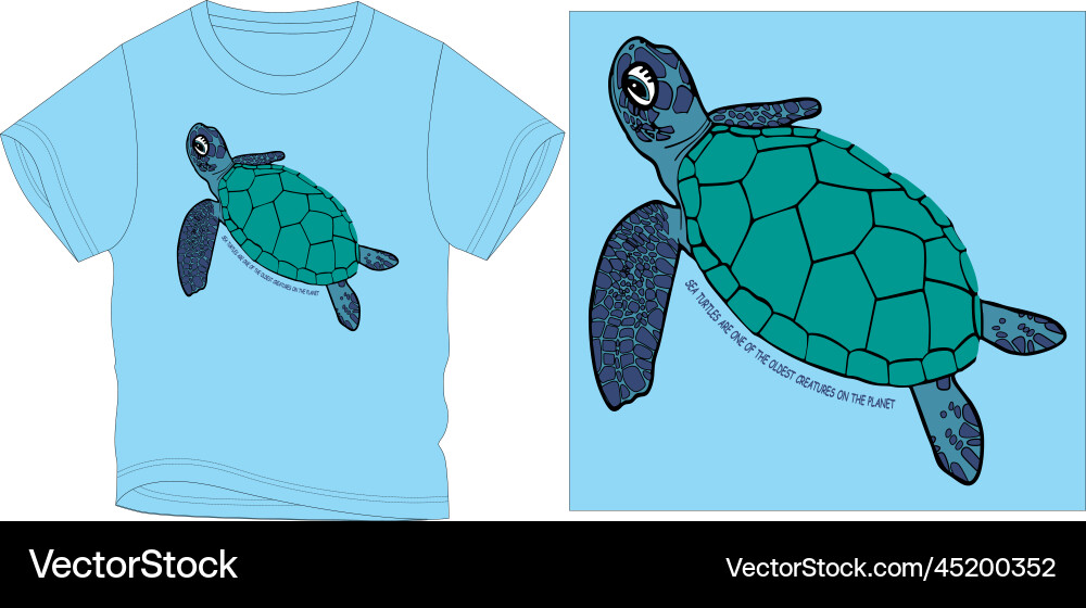 Sea turtle Royalty Free Vector Image - VectorStock