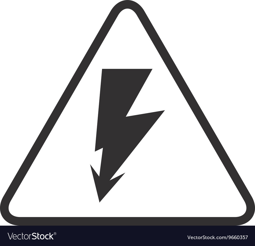 High voltage signal isolated icon design Vector Image