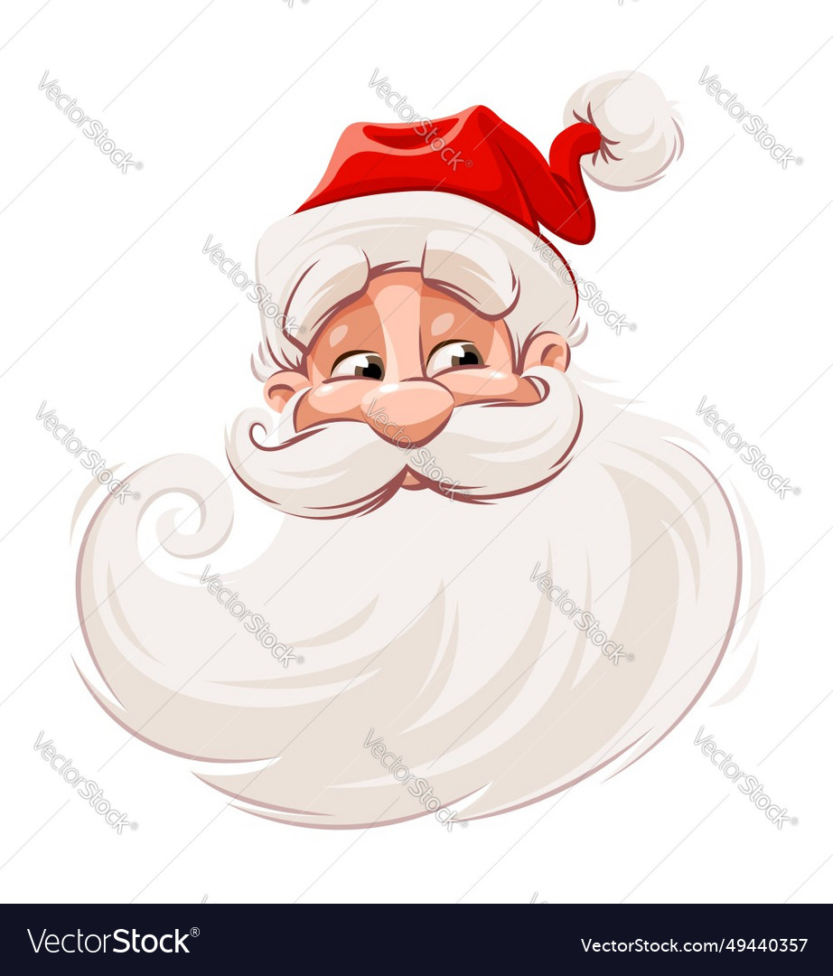 Smiling santa claus christmas Royalty Free Vector Image