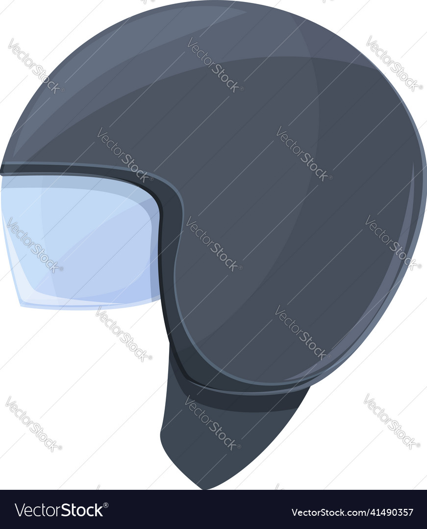 Sport biker helmet icon cartoon part glove Vector Image