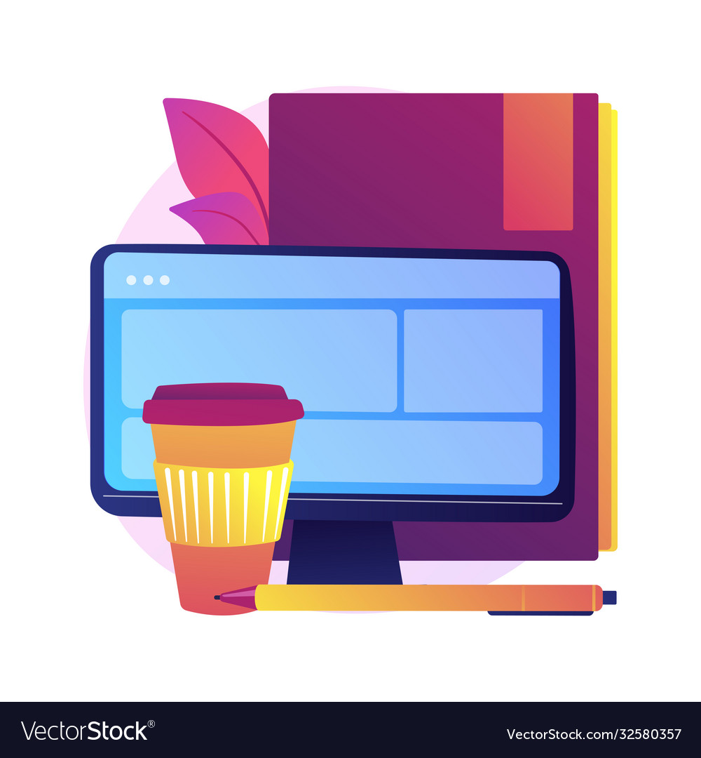 Web design concept metaphor Royalty Free Vector Image