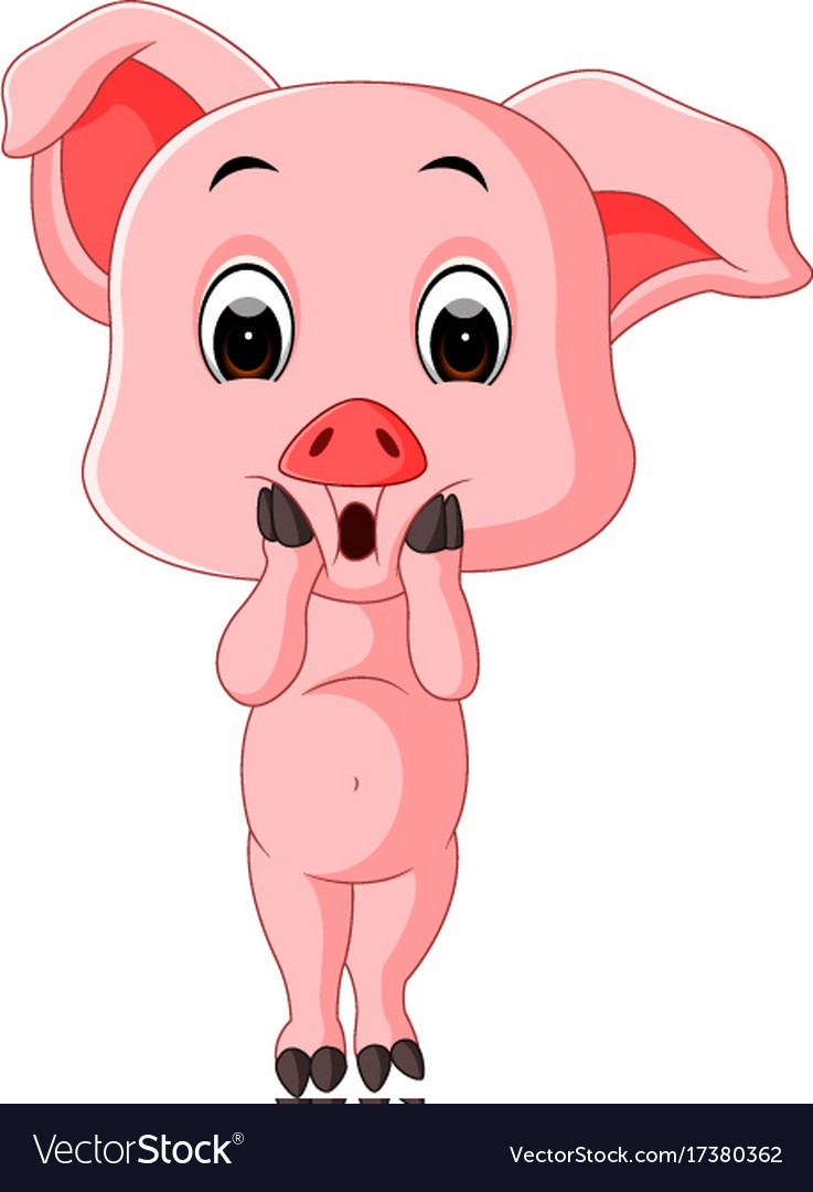 cute baby pig cartoon