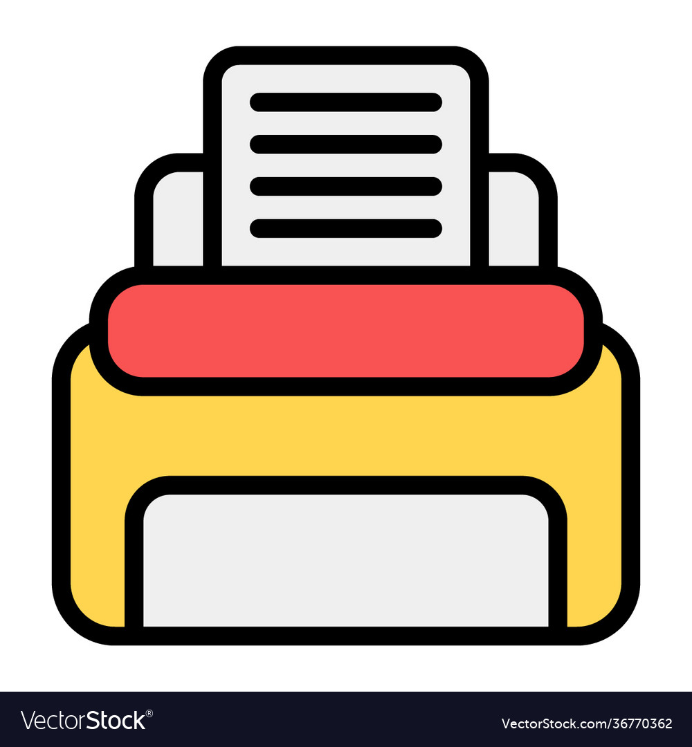 Printing machine Royalty Free Vector Image - VectorStock