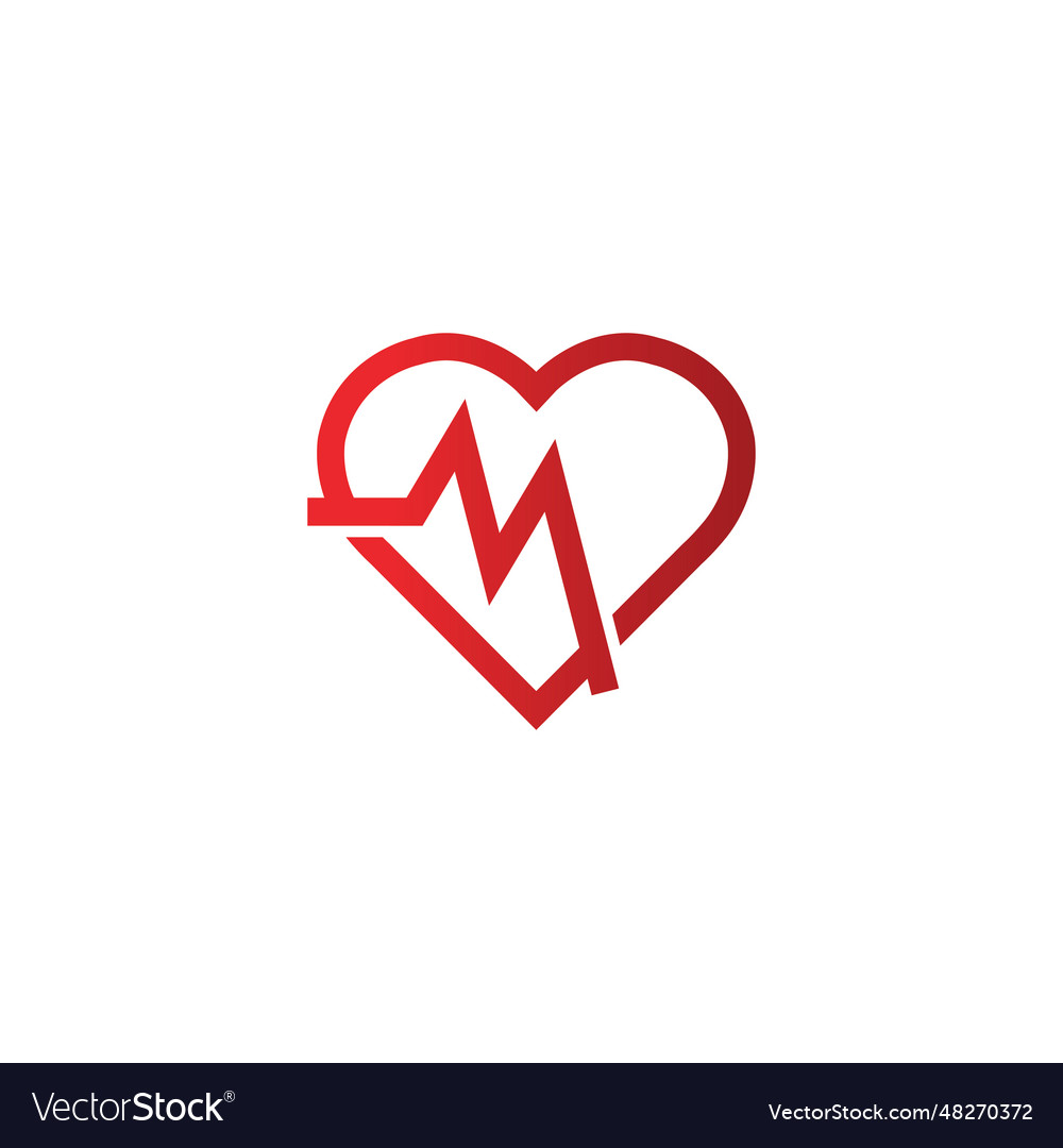 Creative heart logo and symbol design template Vector Image