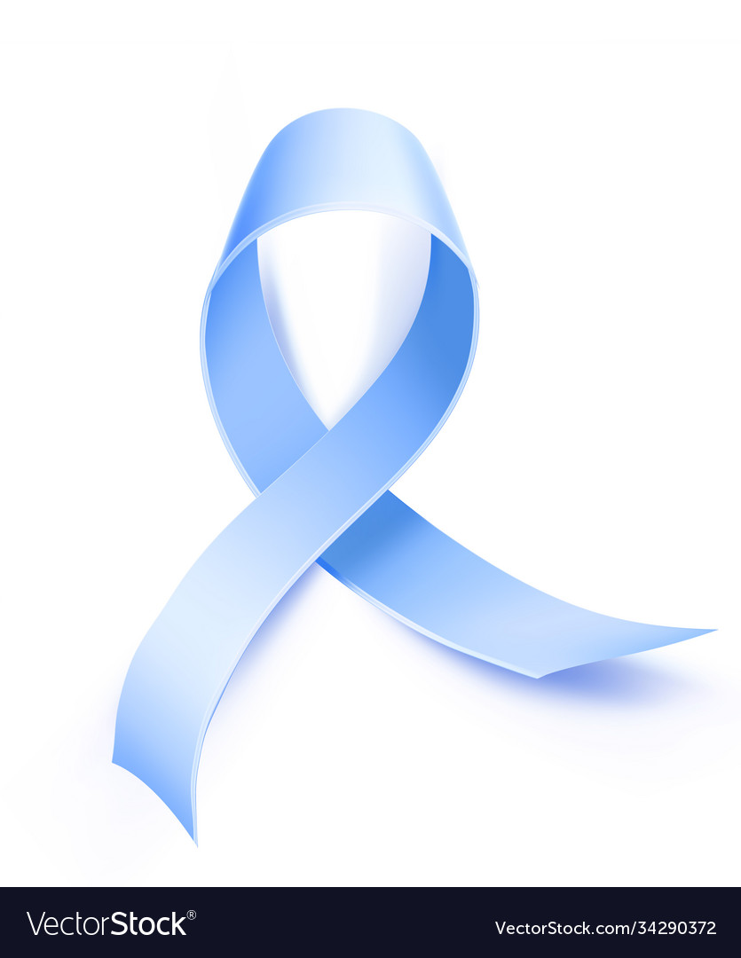 Diabetes day awareness symbol blue ribbon Vector Image