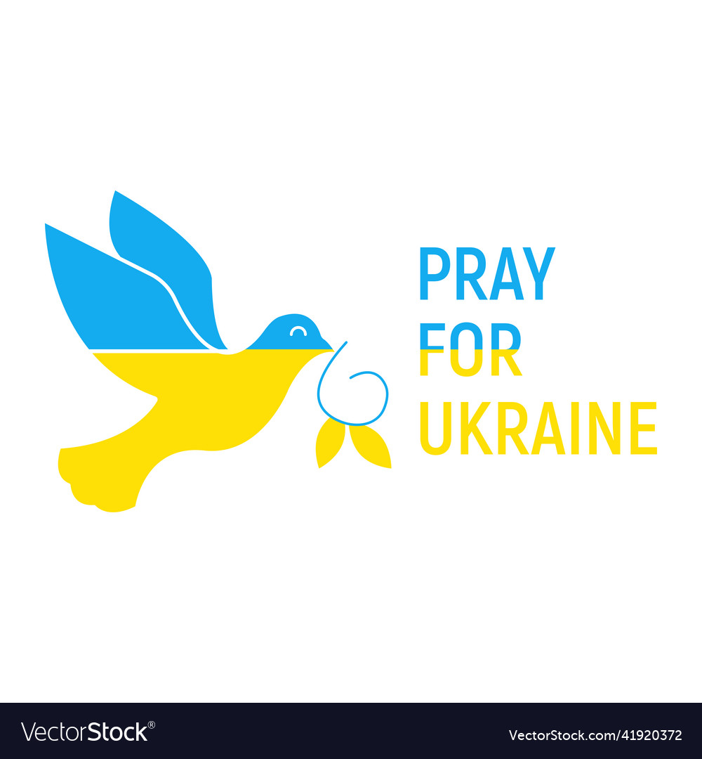 Pray For Ukraine Royalty Free Vector Image - Vectorstock