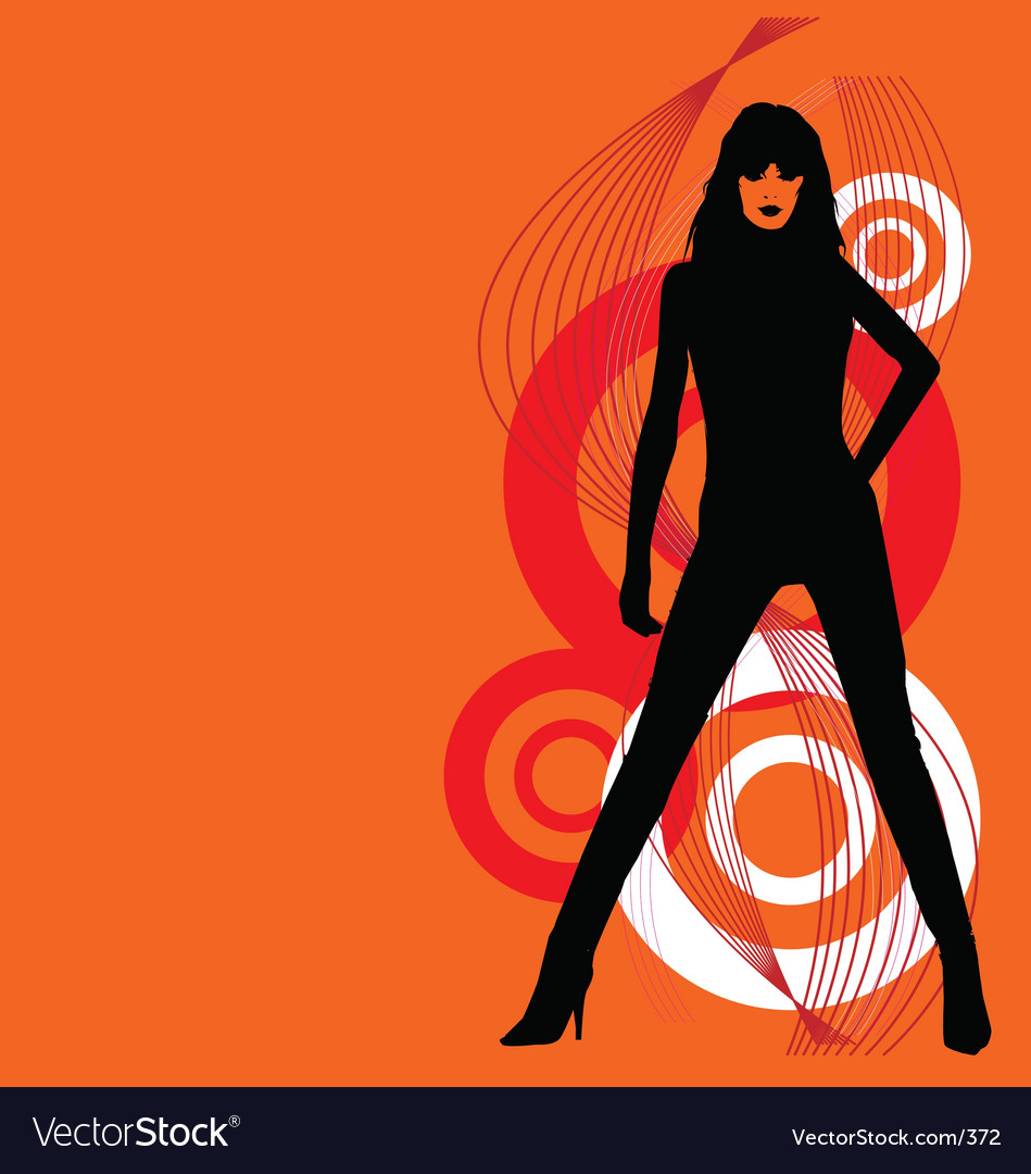 Sexy Silhouette Royalty Free Vector Image Vectorstock