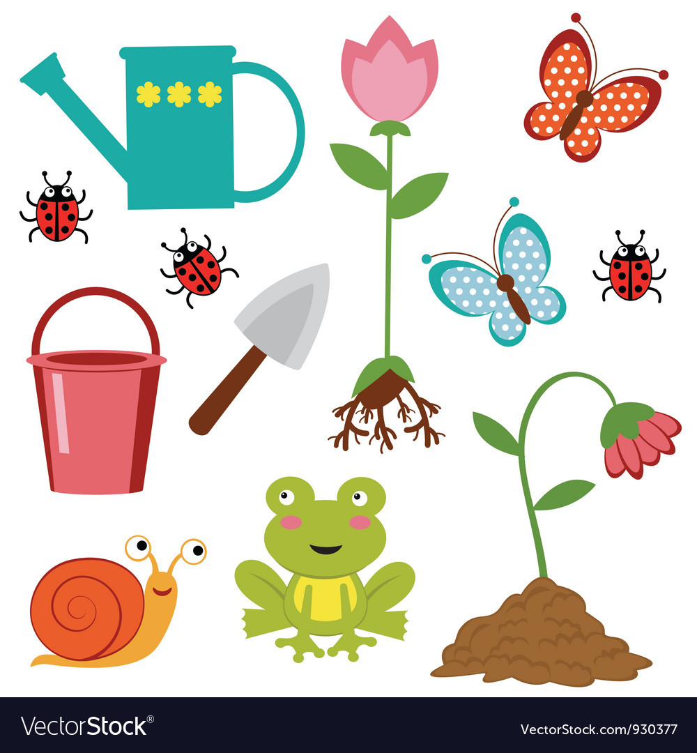 Gardening icons Royalty Free Vector Image - VectorStock