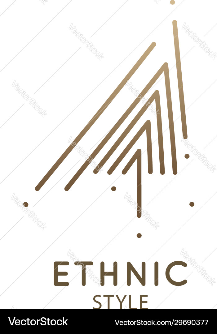 Triangle abstract geometric logo template letter Vector Image