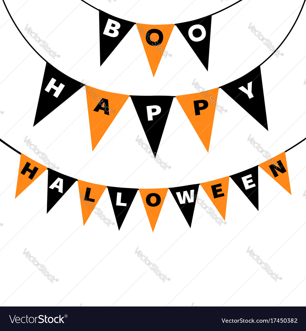 halloween flag bunting