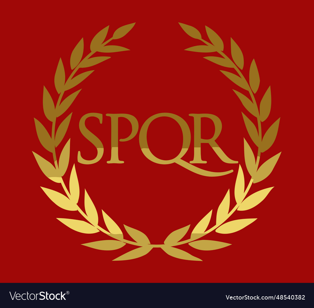 Historical flag of roman empire vexilloid Vector Image