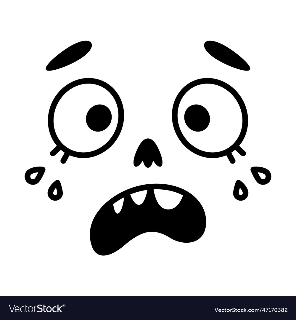 Scared cartoon face Stock Vector Image & Art - Alamy