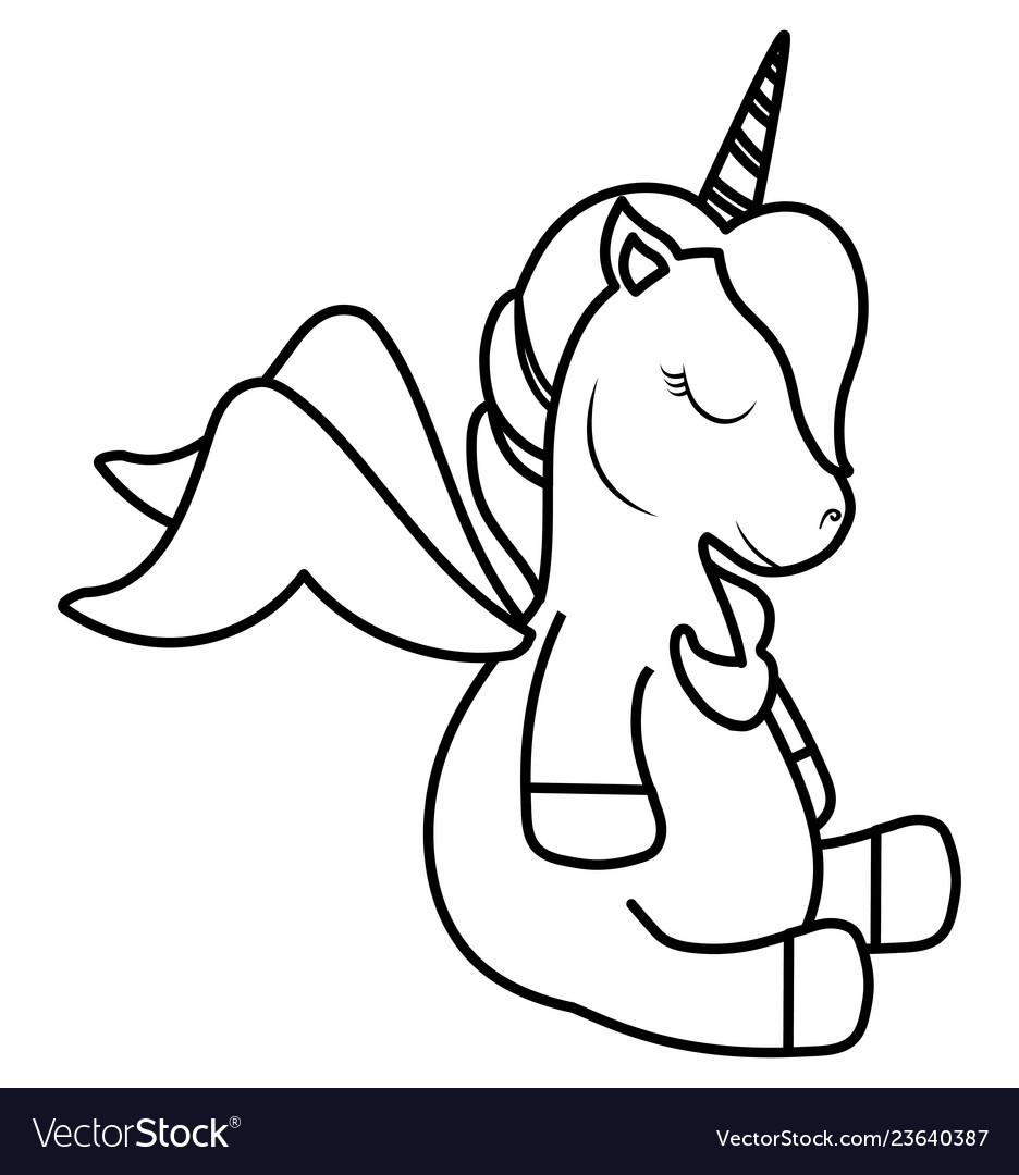 Cute unicorn design Royalty Free Vector Image - VectorStock