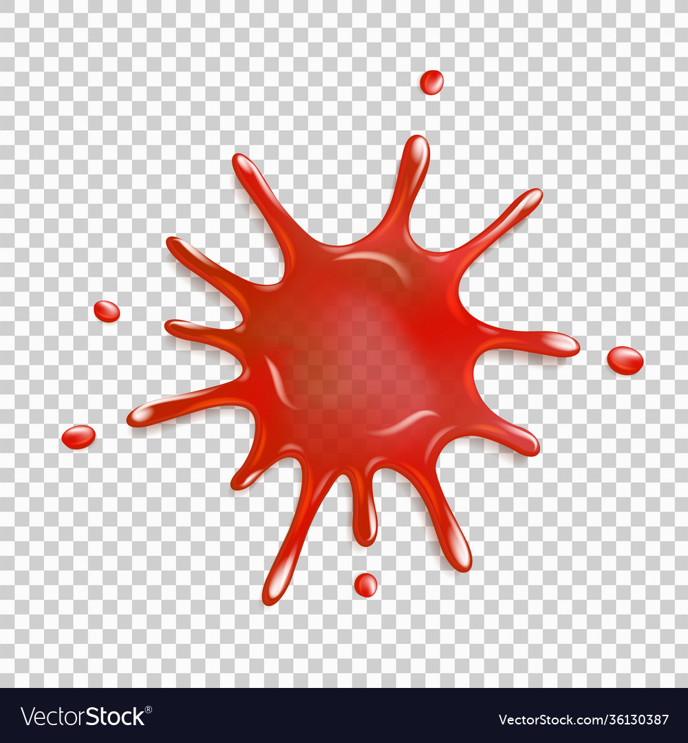 Realistic blood spatter Royalty Free Vector Image