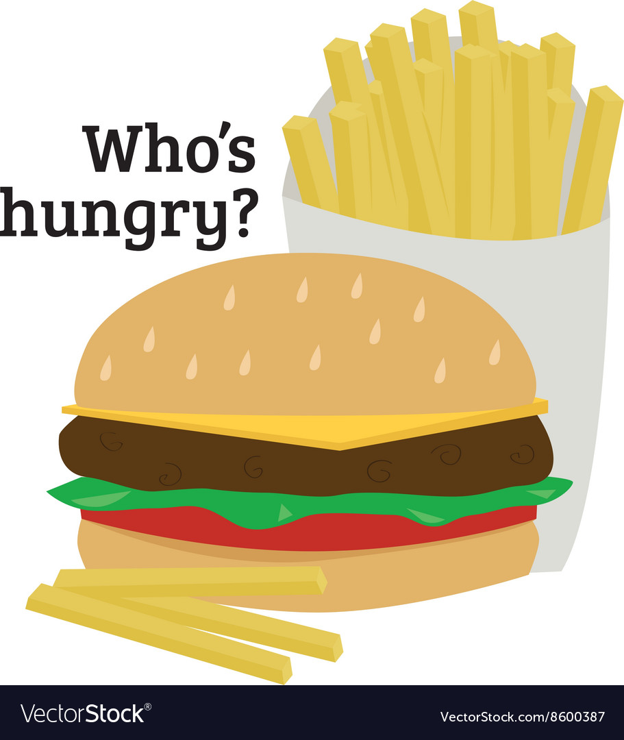 Whos Hungry Royalty Free Vector Image Vectorstock