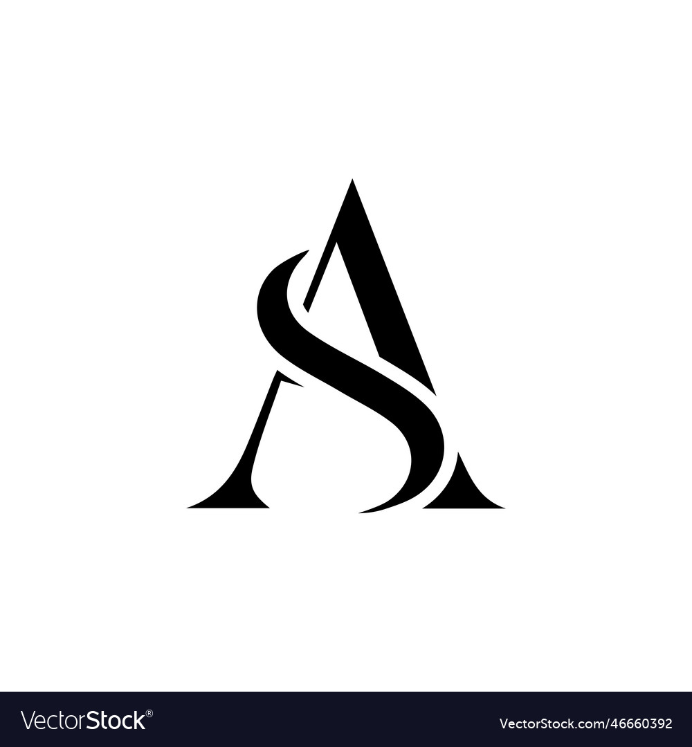 As initials logo design initial letter logo Vector Image