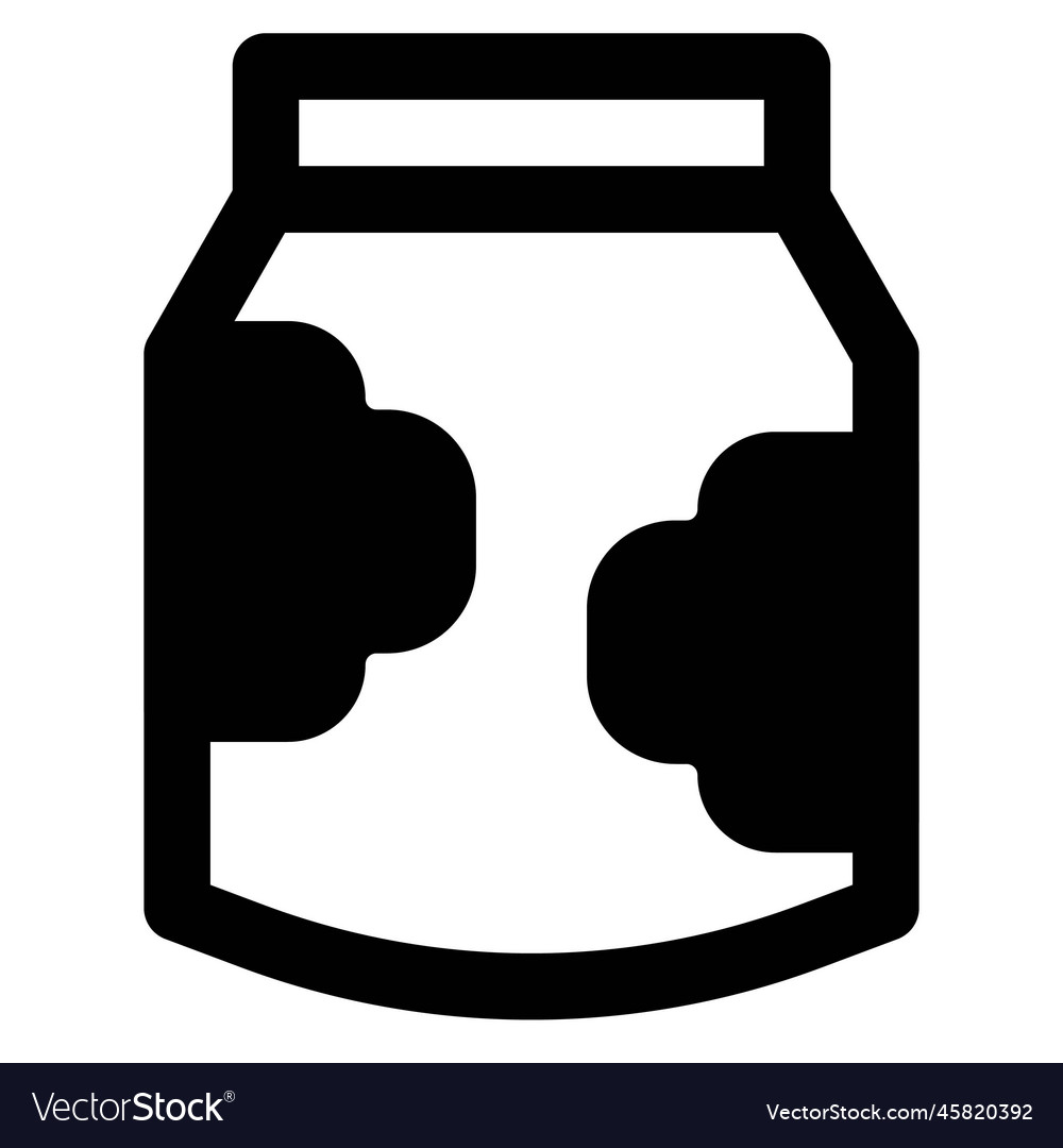 Dried Milk Packed In Throwaway Box Royalty Free Vector Image