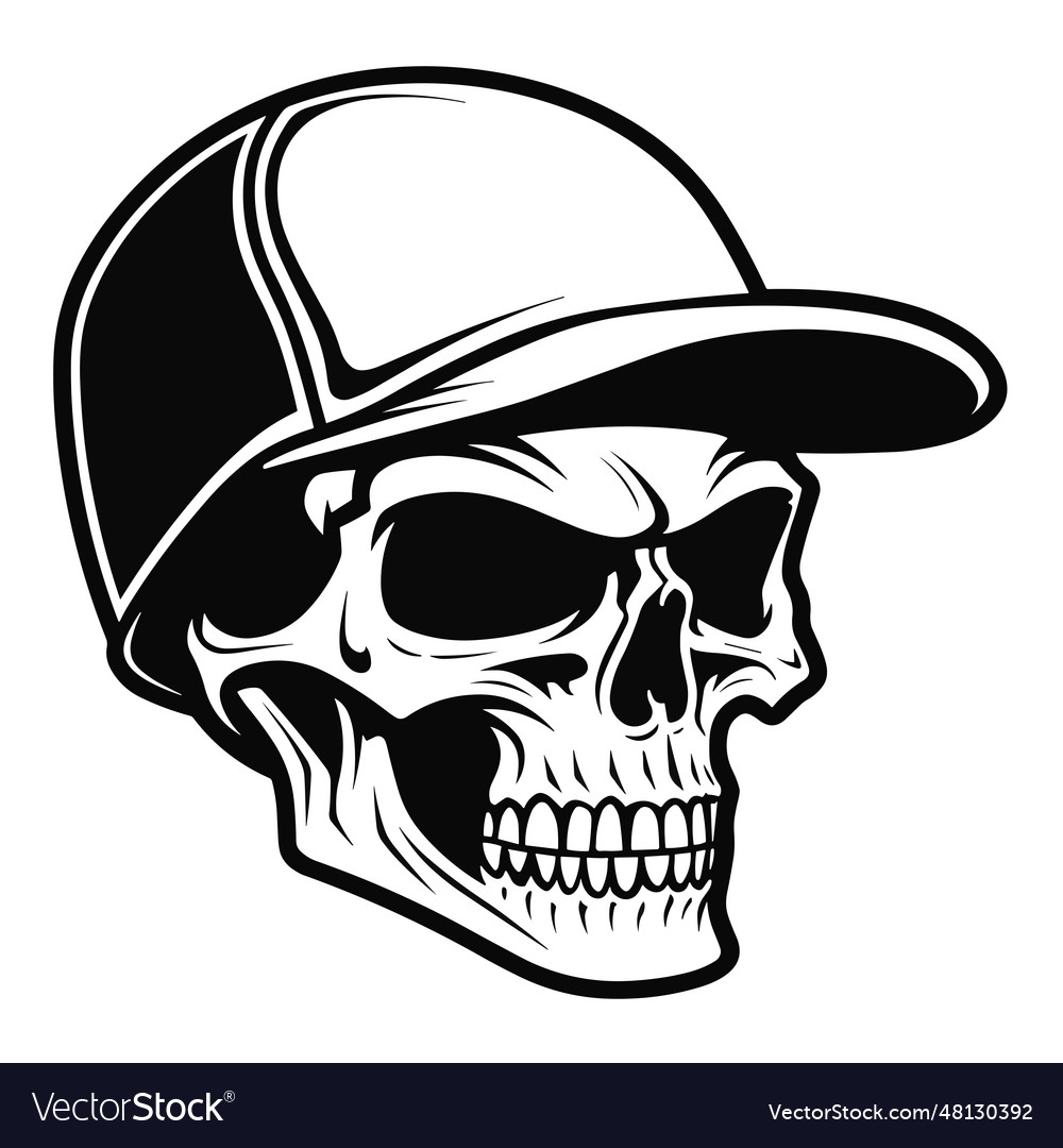 Skull silhouette Royalty Free Vector Image - VectorStock