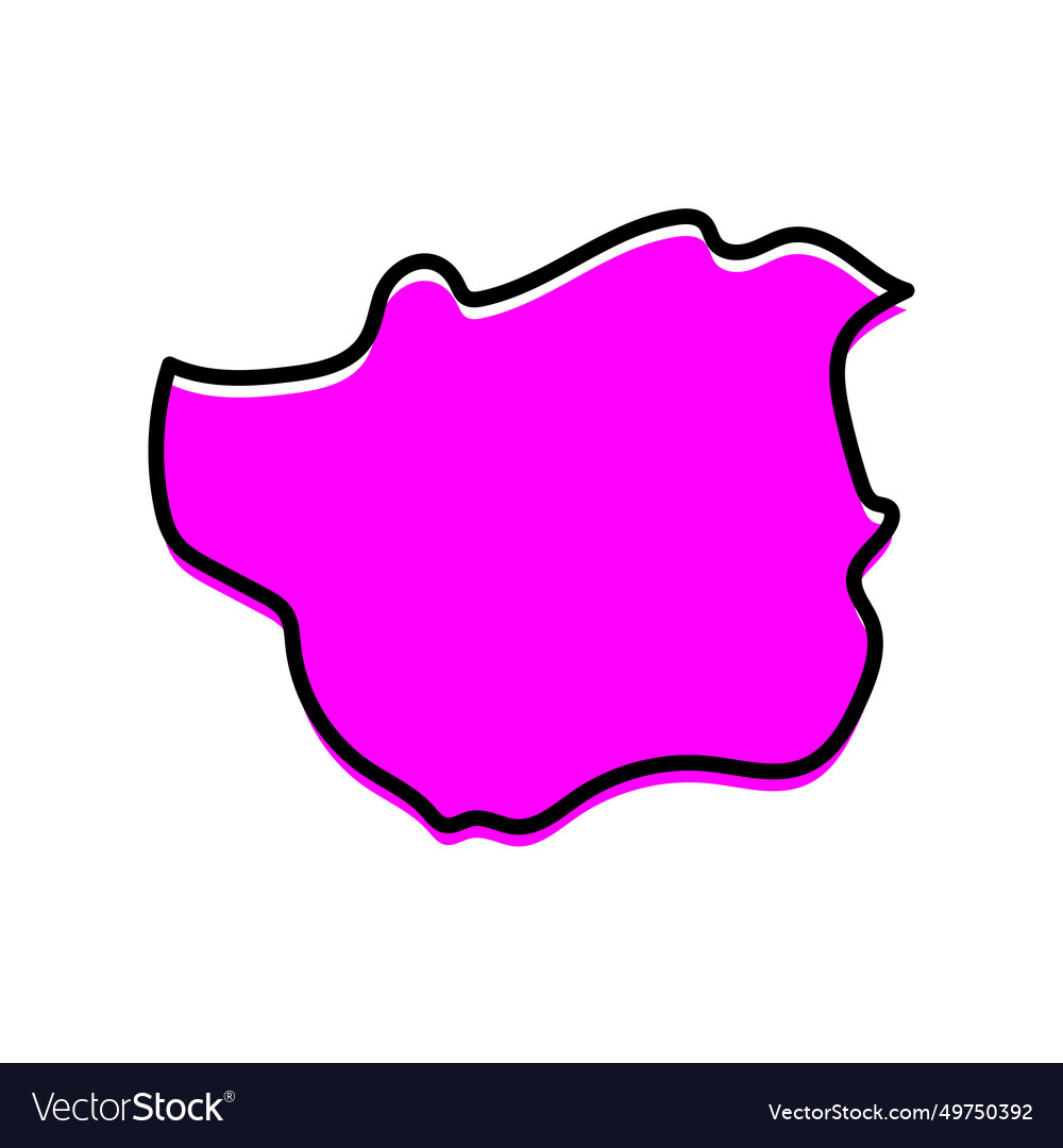 Trujillo State Of Venezuela Map Design Royalty Free Vector