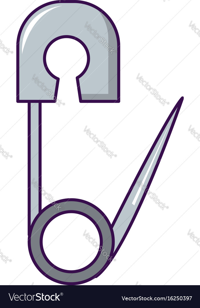 Diaper pin icon Royalty Free Vector Image - VectorStock