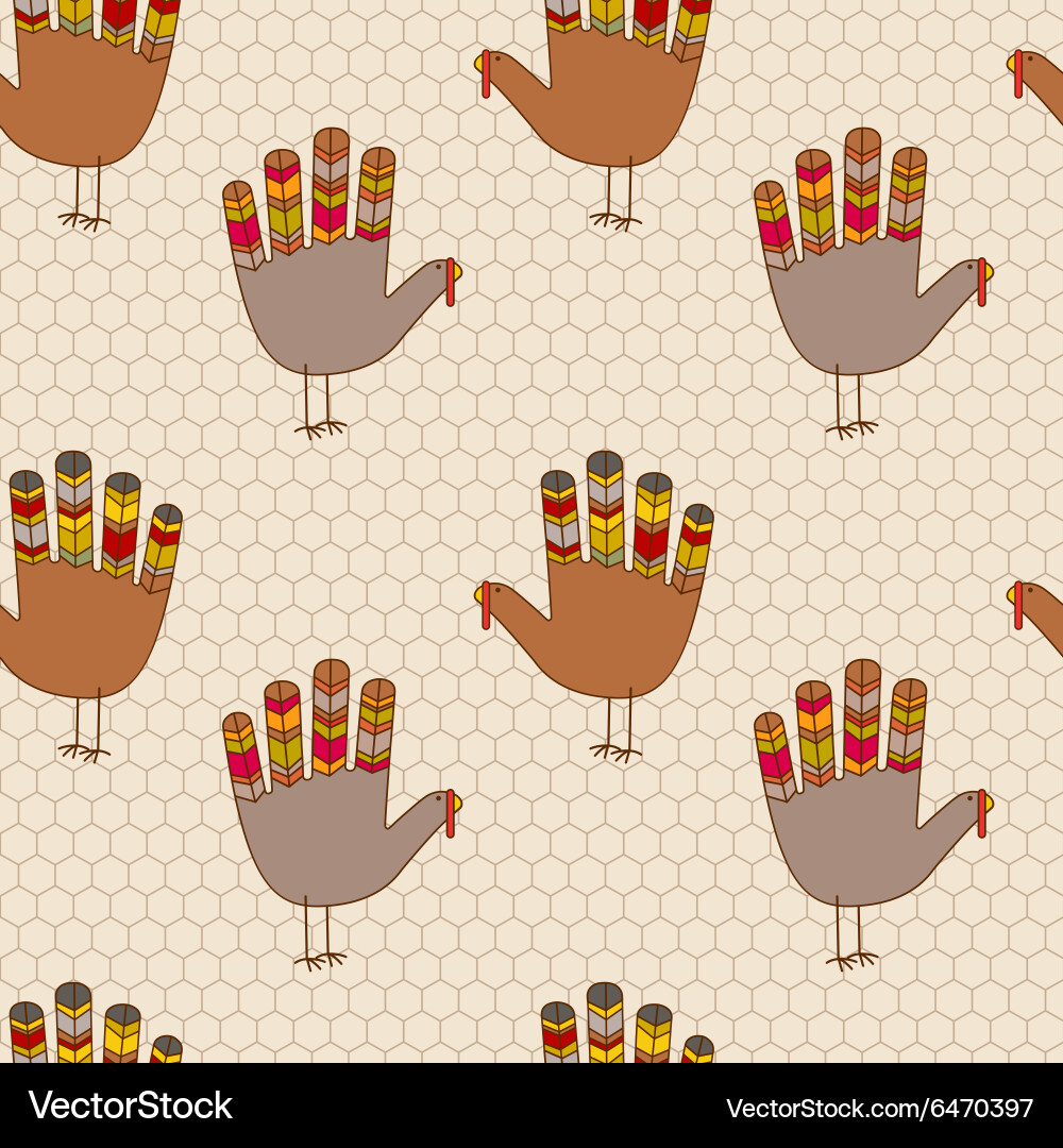 Seamless thanksgiving pattern Royalty Free Vector Image