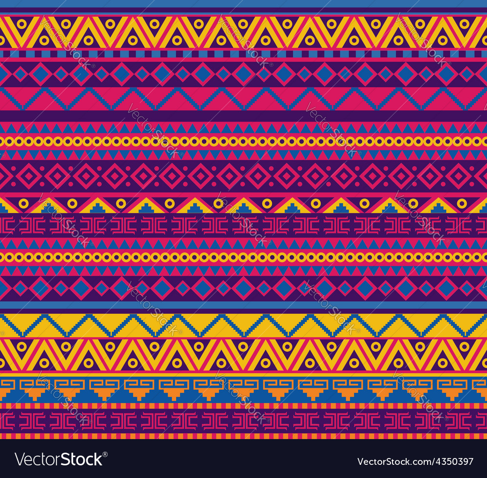 Tribal seamless pattern Royalty Free Vector Image