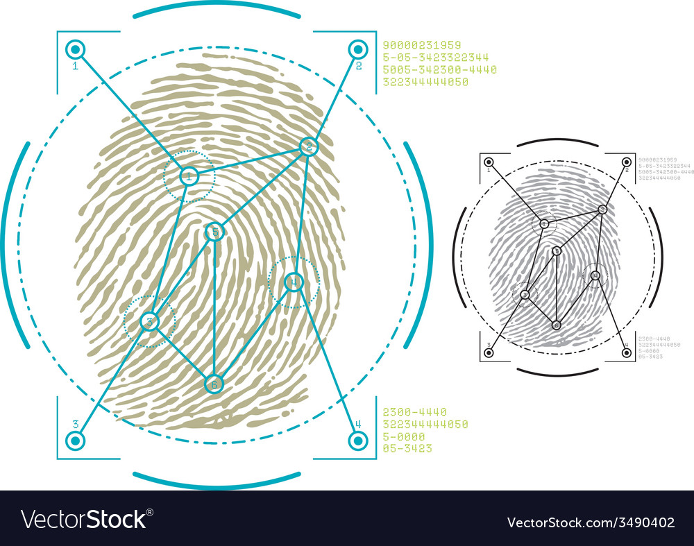 Biometric biometric2 Royalty Free Vector Image