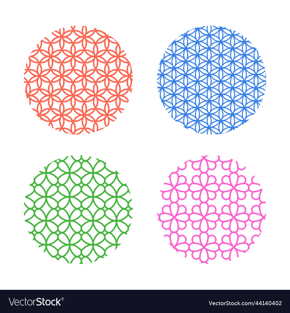 Circle line background pattern for the design Vector Image