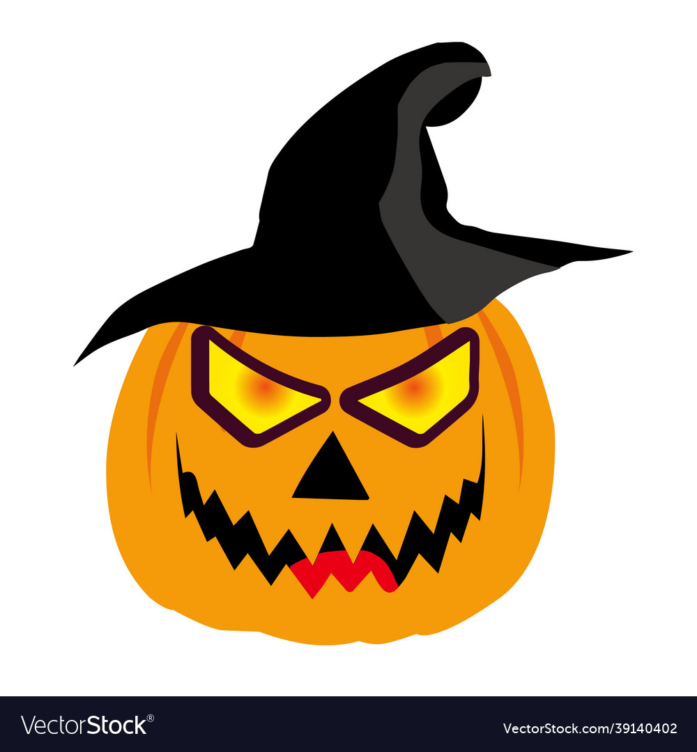 Halloween elements cartoon Royalty Free Vector Image