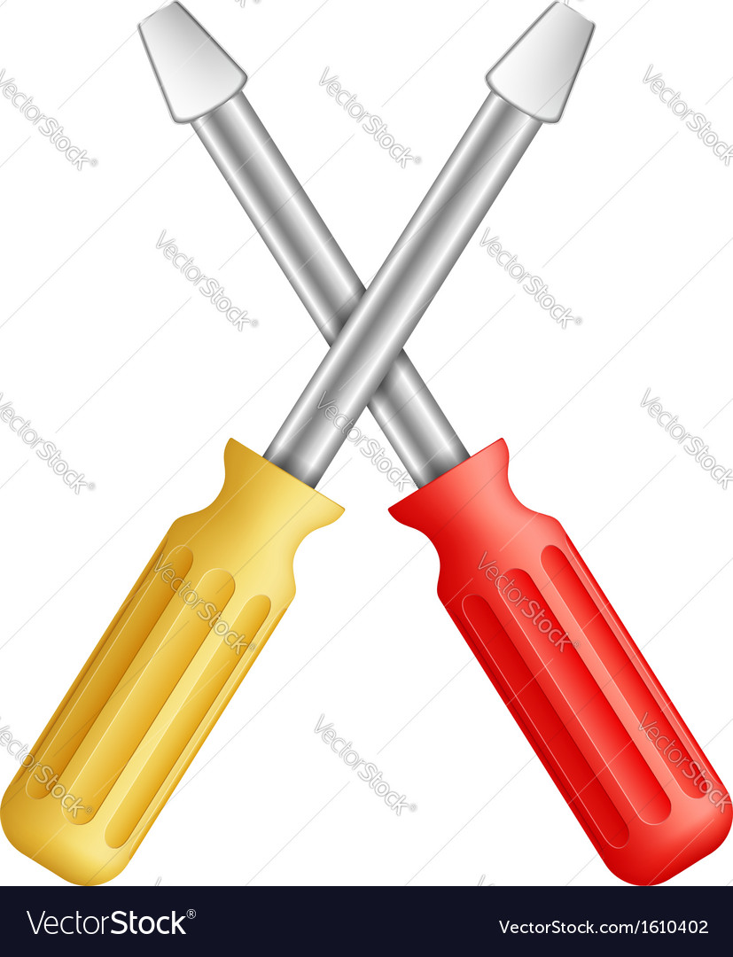 Screwdrivers Royalty Free Vector Image Vectorstock