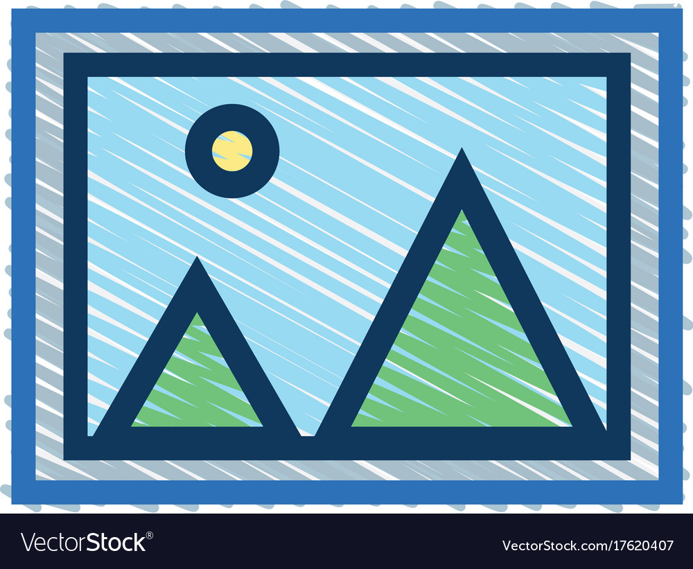 Nice frame picture art design Royalty Free Vector Image