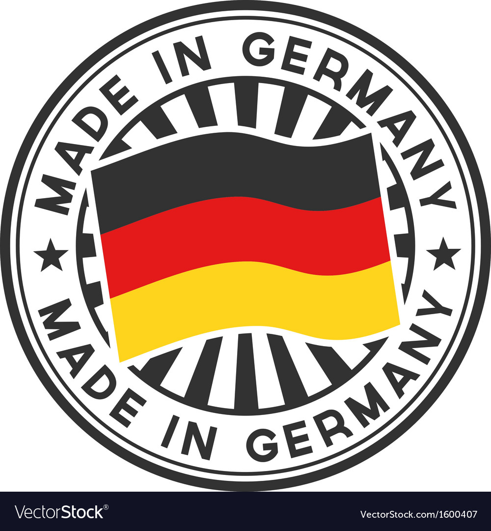 Stamp with flag of the Germany Made in Germany Vector Image