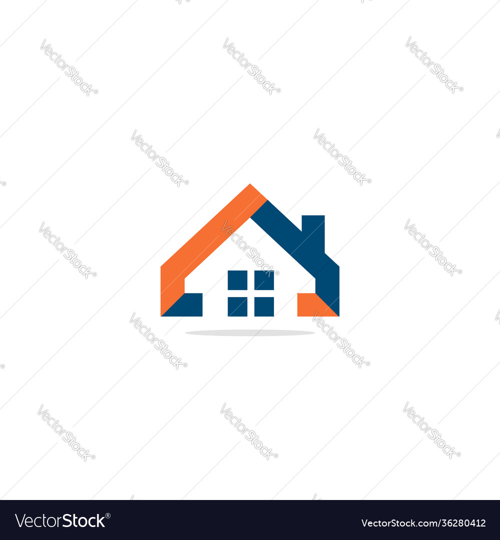 Home realty company logo Royalty Free Vector Image