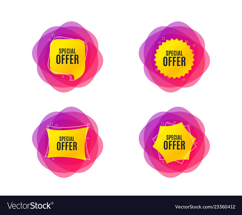 Special offer symbol sale sign Royalty Free Vector Image