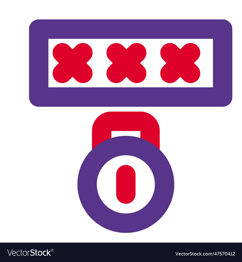 System lock for maintaining privacy Royalty Free Vector