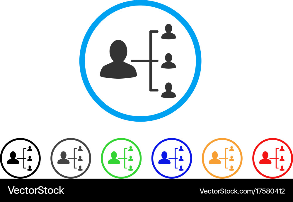 User scheme rounded icon Royalty Free Vector Image