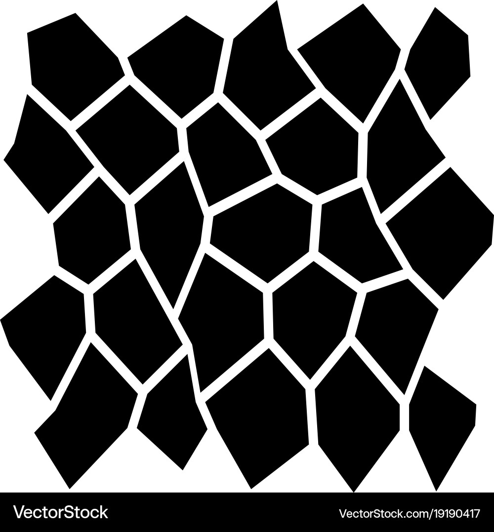Black and white irregular grid Royalty Free Vector Image