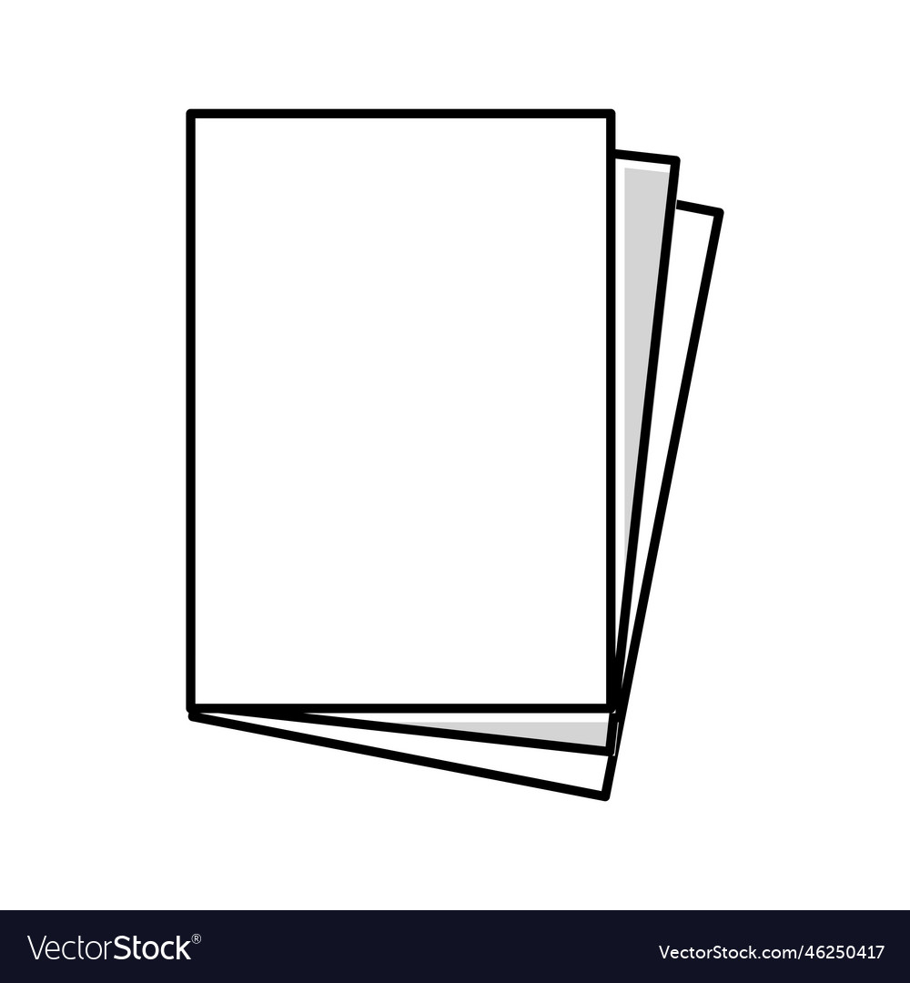 Paper sheet document color icon Royalty Free Vector Image