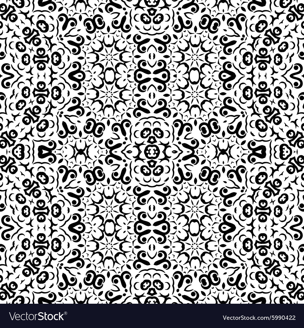 Abstract seamless outline pattern Royalty Free Vector Image