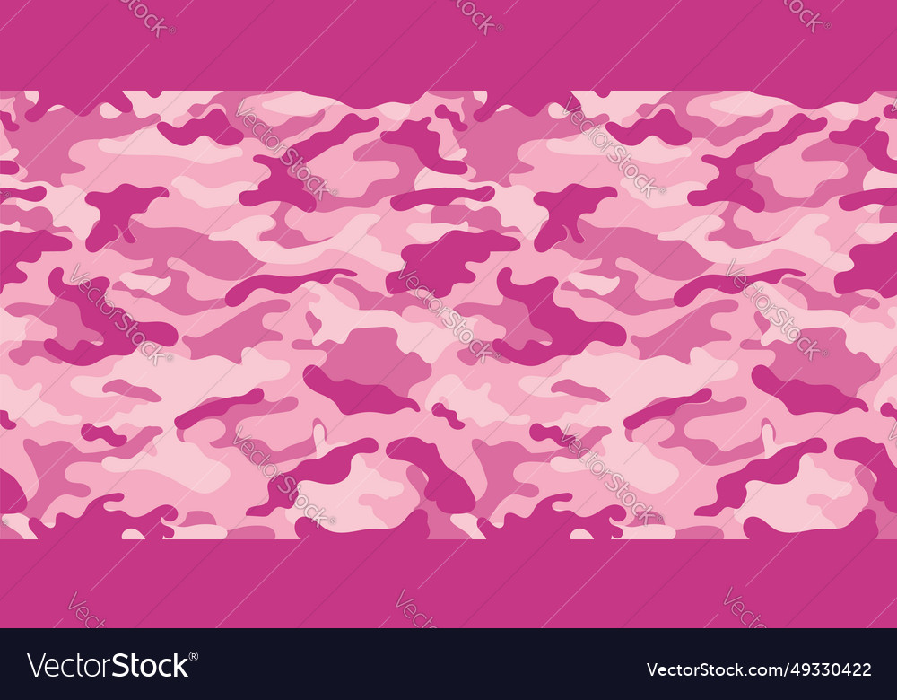 Pink camouflage military pattern Royalty Free Vector Image