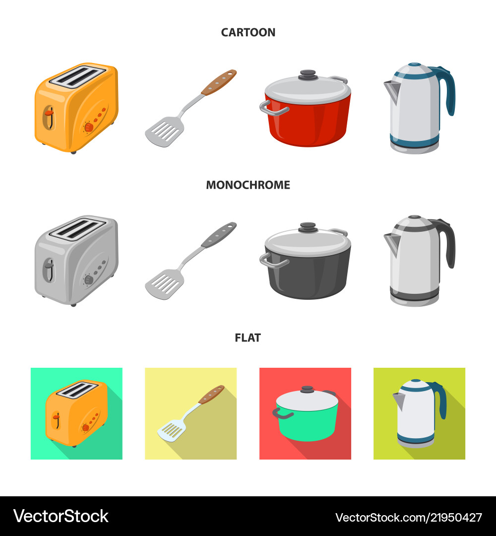 Isolated object of kitchen and cook logo Vector Image