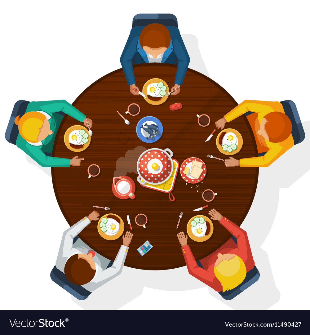 Kitchen top view Royalty Free Vector Image - VectorStock