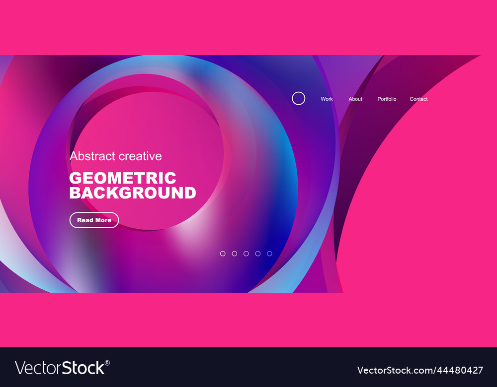 Round shapes circles and rings composition Vector Image