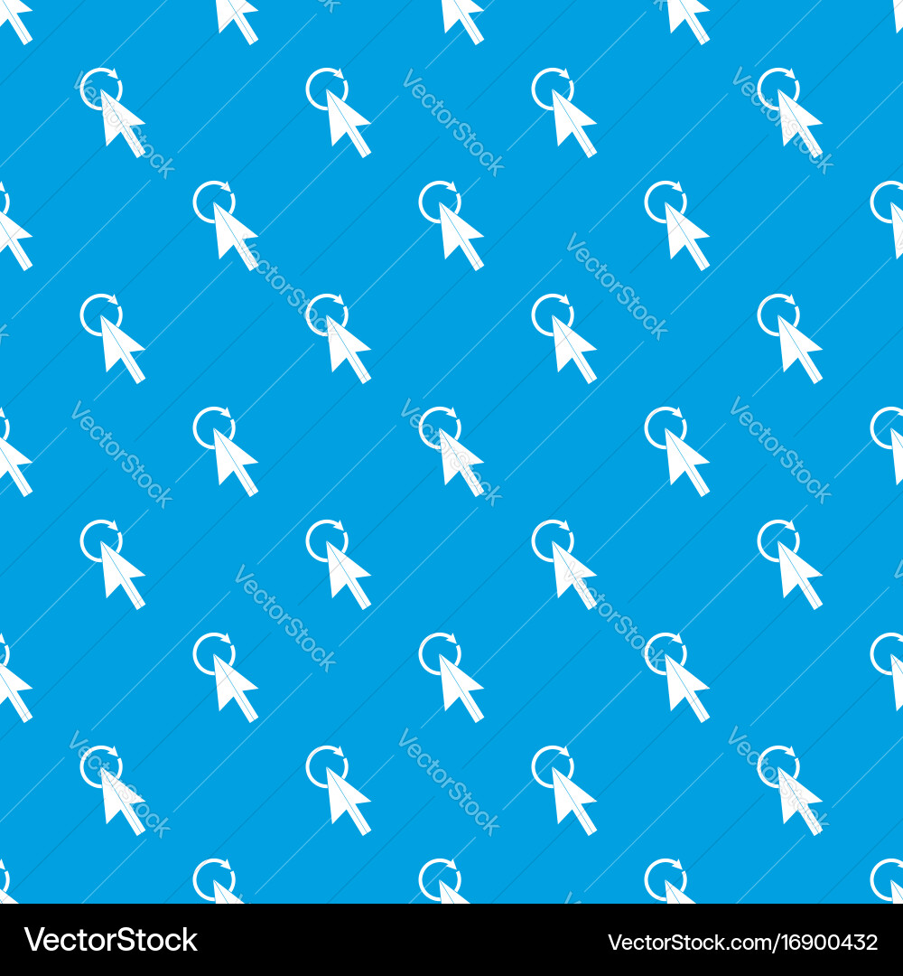 Click pattern seamless blue Royalty Free Vector Image