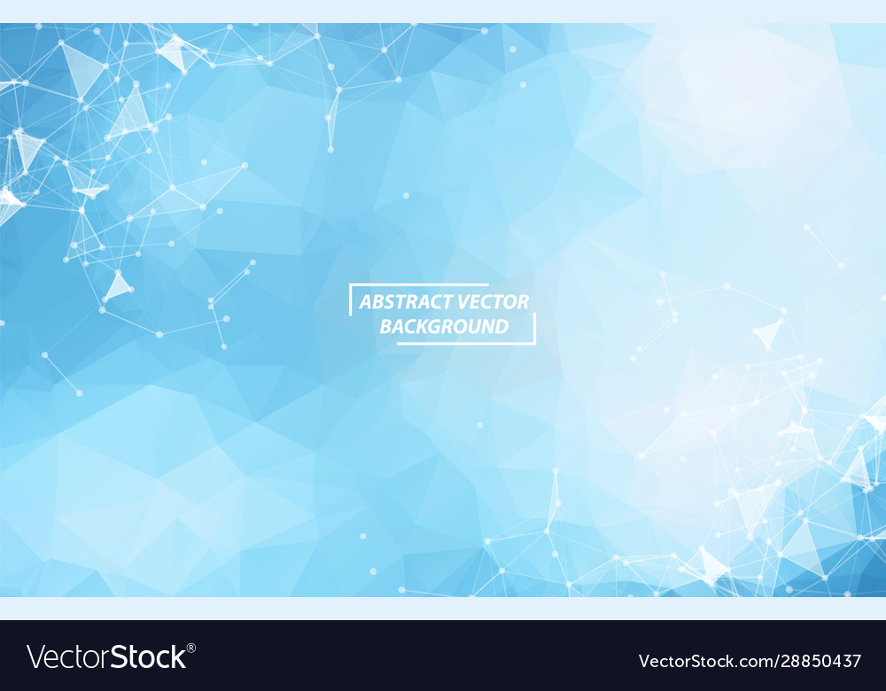 Abstract dark blue polygonal space background Vector Image