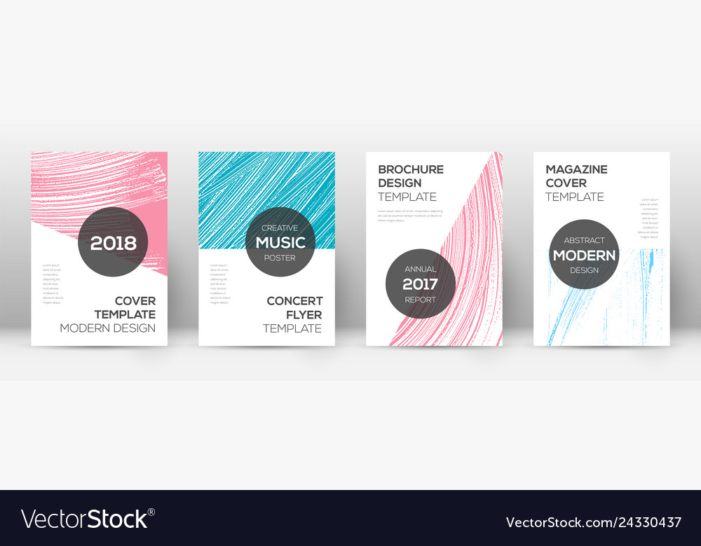 Cover page design template modern brochure layout Vector Image